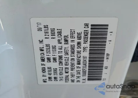 2018 Acura Tlx z USA, uszkodzony, nr VIN 19UUB2F30JA004197